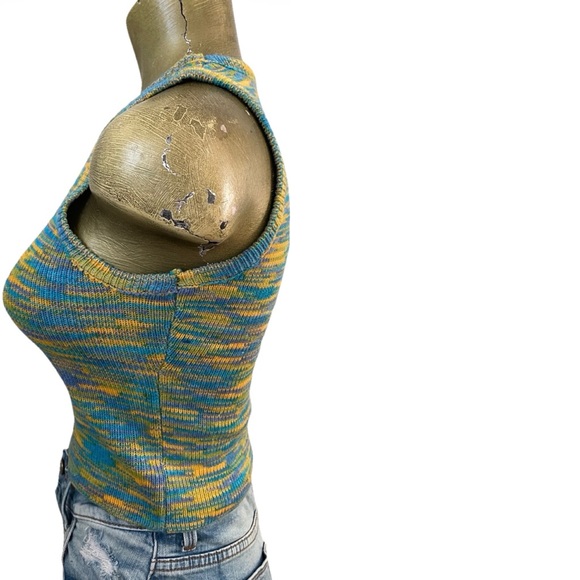 SPACEKNIT Stretch KNIT TANK TOP Size Small Retro Vibes - Picture 11 of 13